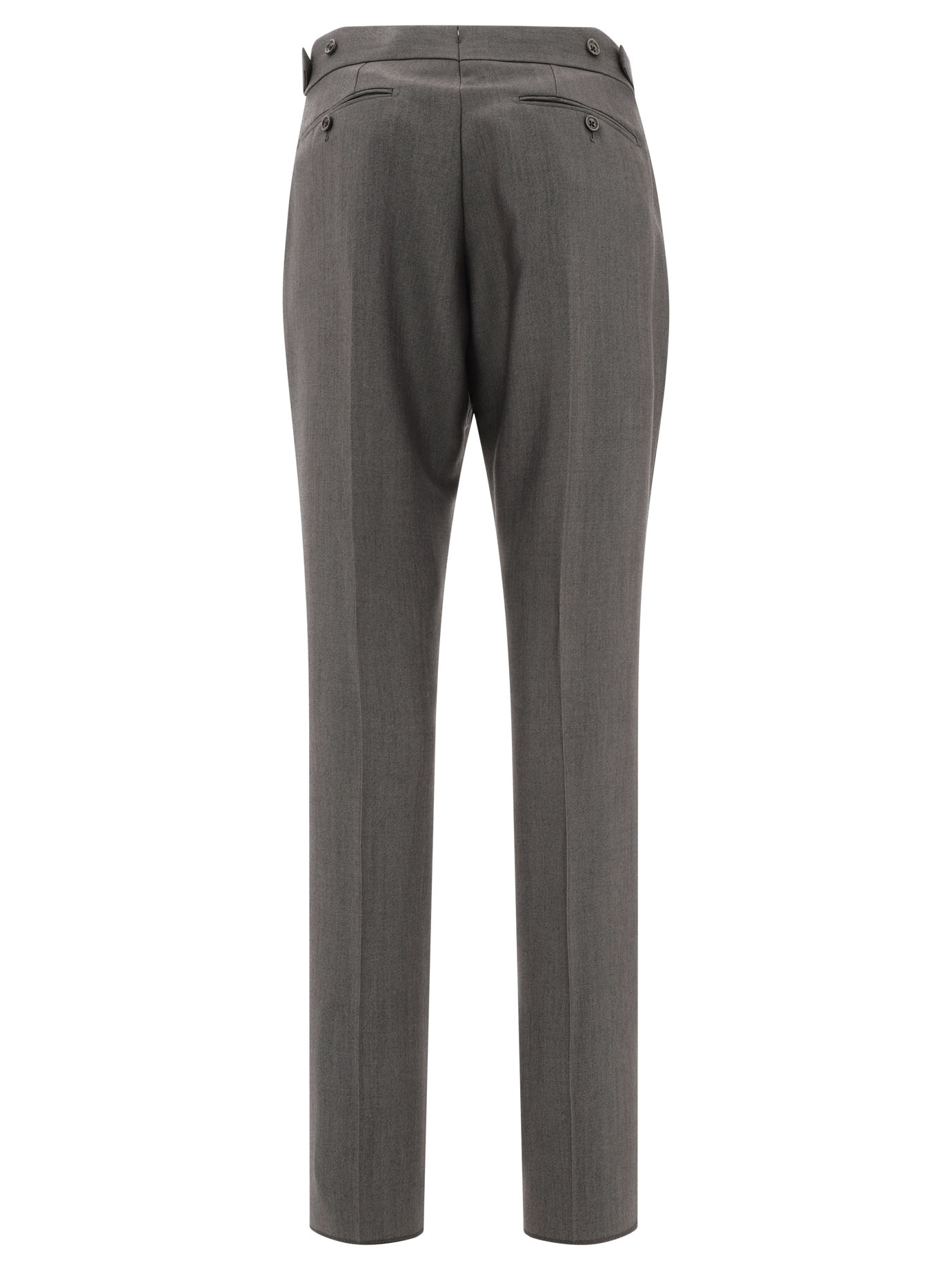 TOM FORD Grey Wool and mohair trousers